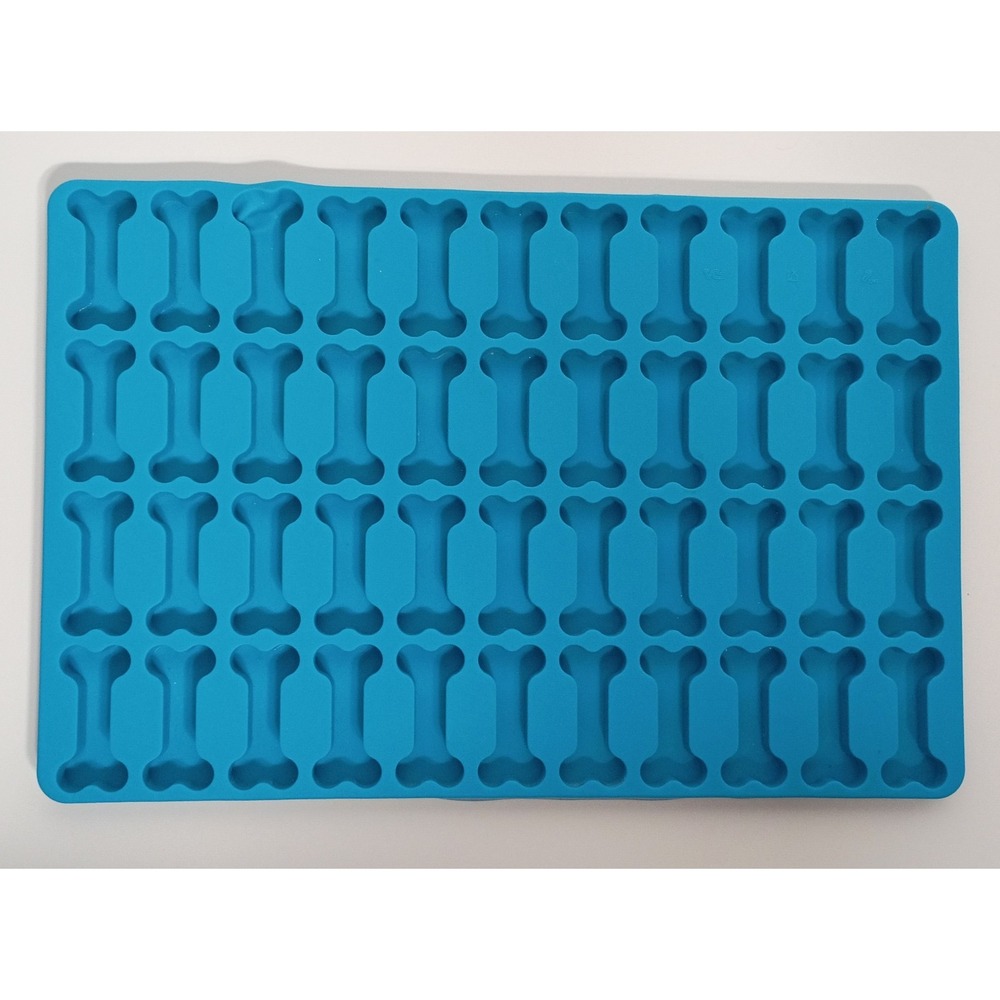 Dog Bone Silicone Molds, 44 Cavities Small Dog Bone Shaped Pet Treat Mold